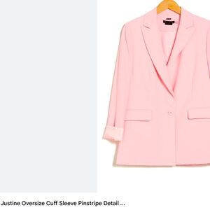 Alice and Olivia Pink Justine Blazer